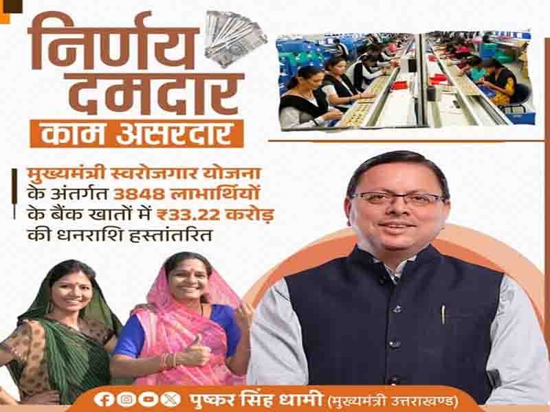 राज्य सरकार निरंतर महिलाओं और उद्यमियों को आत्मनिर्भर बनने की दिशा में सशक्त कर रही है:” मुख्यमंत्री