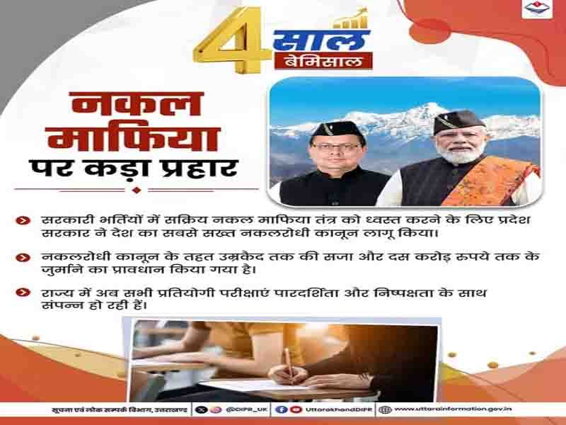 नकल माफिया पर कड़ा प्रहार