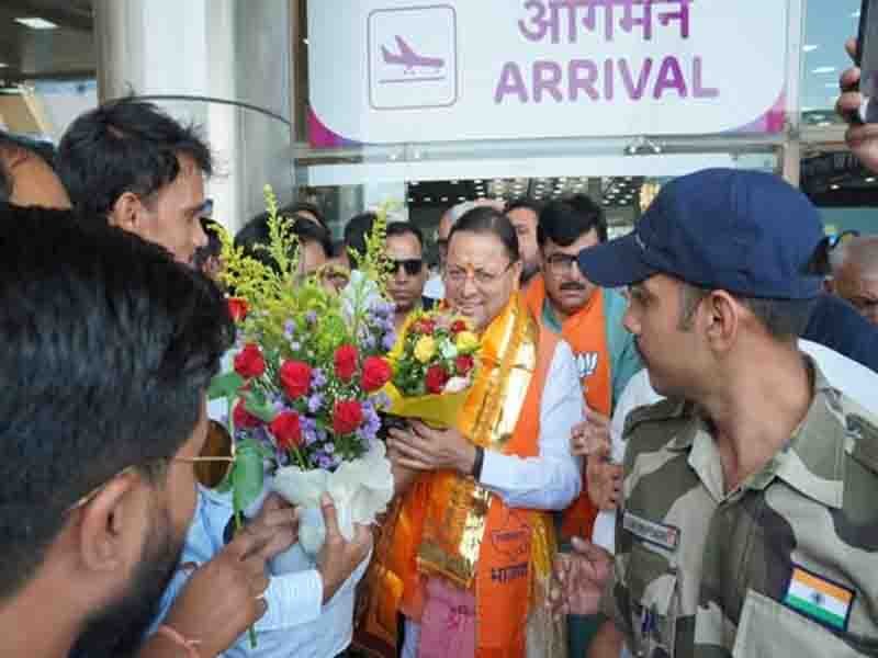 मुख्यमंत्री पुष्कर सिंह धामी के राजस्थान पहुंचने पर भाजपा पदाधिकारियों एवं कार्यकर्ताओं द्वारा किया गया स्वागत